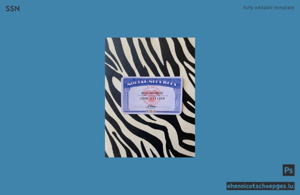USA SSN Fotolook Zebra Hintergrund Beispielvorschau